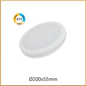 Plafoniera LED Rotonda Bianca 15w IP65 CCT 1500 Lumen